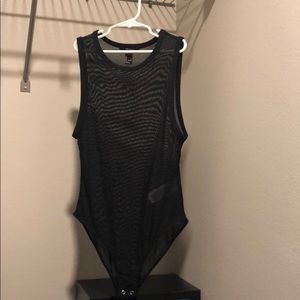 Black Mesh body suit